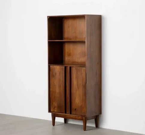 Librero de madera de mango con puertas 38x76cm y huecos 76,5x38cm - MOVIL (9)