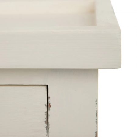 MESA AUXILIAR BLANCO ROTO MADERA MINDI 72 X 47 X 77 CM IXIA3