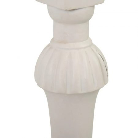 MESA AUXILIAR BLANCO ROTO MADERA MINDI 72 X 47 X 77 CM IXIA6