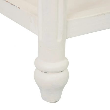 MESA AUXILIAR BLANCO ROTO MADERA MINDI 72 X 47 X 77 CM IXIA7