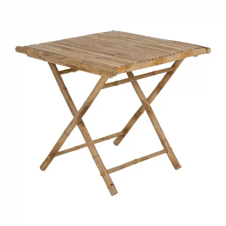 MESA AUXILIAR NATURAL BAMBÚ 80 X 80 X 75 CM-1