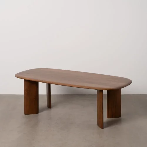 MESA CENTRO MARRÓN MADERA DE MANGO SALÓN 120 X 60 X 40 CM-1