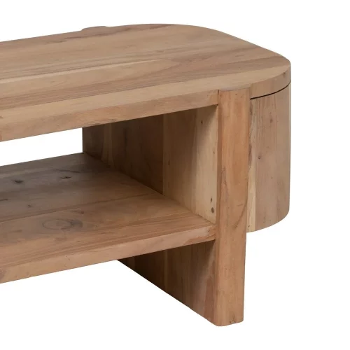 MESA CENTRO NATURAL MADERA DE ACACIA 120 X 50 X 40 CM-4