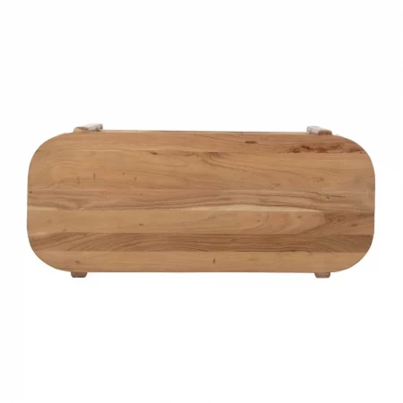 MESA CENTRO NATURAL MADERA DE ACACIA 120 X 50 X 40 CM-7