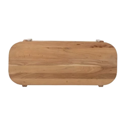 MESA CENTRO NATURAL MADERA DE ACACIA 120 X 50 X 40 CM-7