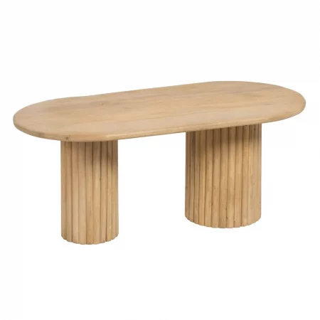 MESA CENTRO NATURAL MADERA DE MANGO 120 X 60 X 45 CM-2