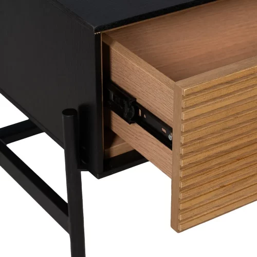 MESA CENTRO NEGRO-NATURAL DM-MADERA 124 X 60 X 43,50 CM-4