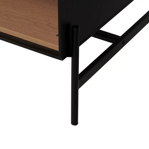 MESA CENTRO NEGRO-NATURAL DM-MADERA 124 X 60 X 43,50 CM-7