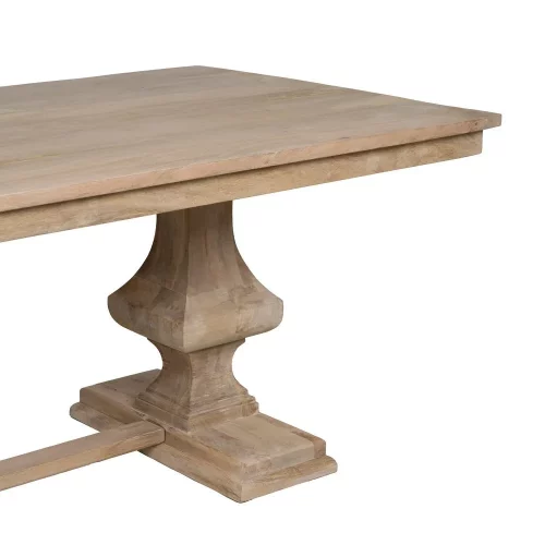 MESA COMEDOR BLANCO ROZADO 210 X 100 X 76 CM-5