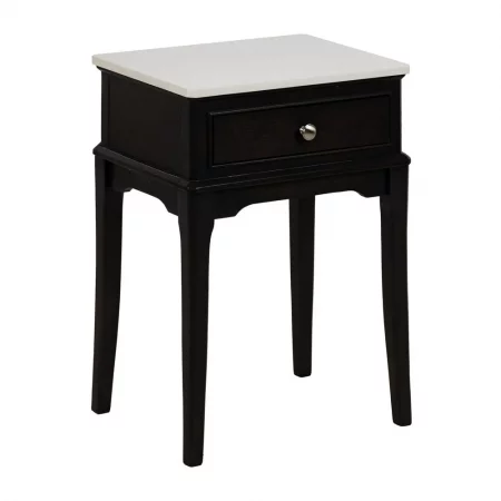 MESITA NEGRO MÁRMOL-DM 43 X 33 X 61 CM-2