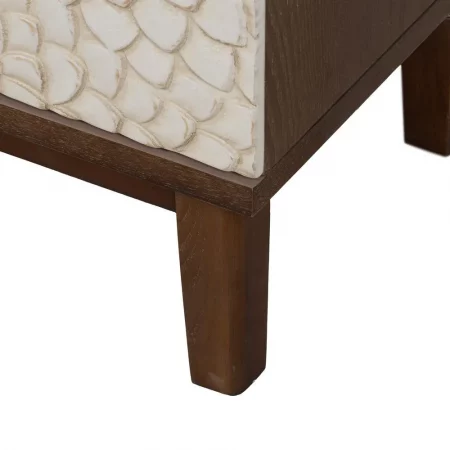 MESITA TALLADA BLANCO-MARRÓN DM-MADERA 48 X 36 X 60 CM-7