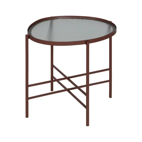 MESITA TEJA METAL-CRISTAL 55 X 47 X 54 CM-3