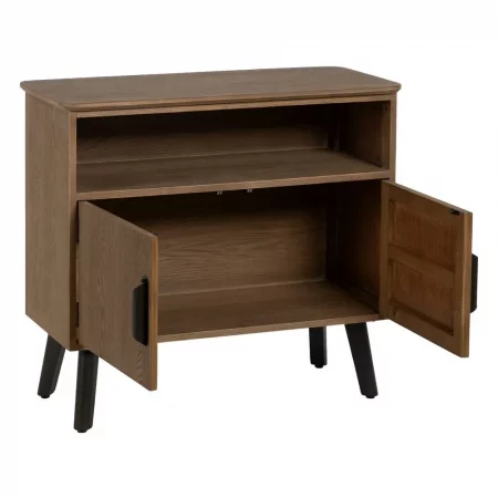 MUEBLE RECIBIDOR NATURAL-NEGRO 90 X 41 X 81 CM-3
