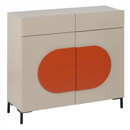 MUEBLE RECIBIDOR NECTO TAUPE DM-METAL 90 X 32 X 85,50 CM-2