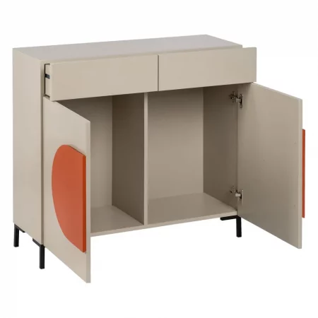 MUEBLE RECIBIDOR NECTO TAUPE DM-METAL 90 X 32 X 85,50 CM-3
