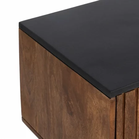MUEBLE TV MARRÓN-NEGRO MADERA-HIERRO 140 X 40 X 50 CM-4