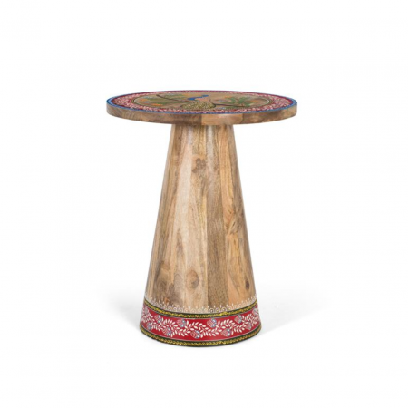 Mesa Auxiliar Madera Mango 46x56 Cm - Giner y Colomer (1)