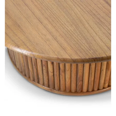 Mesa Auxiliar Madera Mindi 80x32 Cm - Moycor (1)
