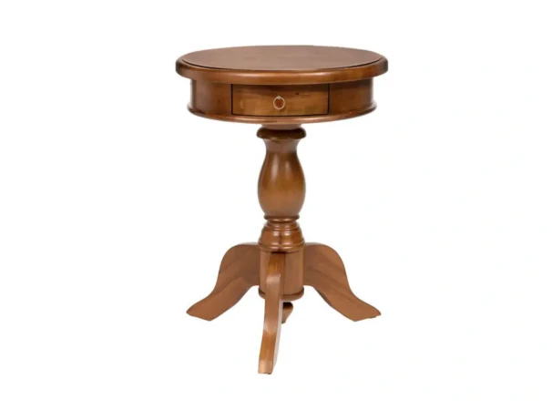 Mesa Auxiliar Madera de Caoba Natural 50Dx65 Cm - Moycor (3)