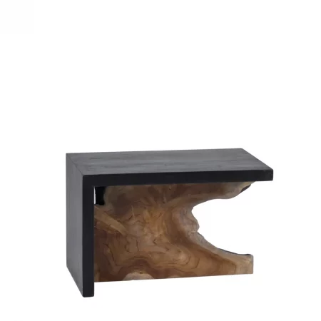 Mesa Auxiliar en Madera de Teka 30x35x55 Cm - Moycor (4)