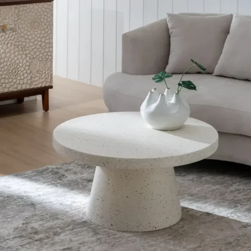 Mesa Centro Blanco Fibra de Magnesio 80x38 Cm - IXIA (1)