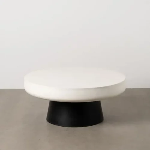 Mesa Centro Blanco Negro Magnesio 91x39 Cm - IXIA (3)