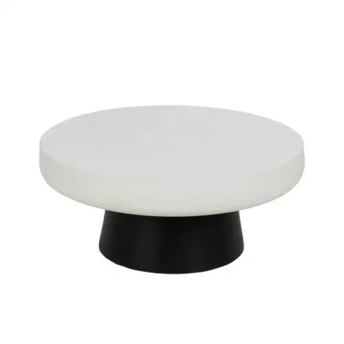 Mesa Centro Blanco Negro Magnesio 91x39 Cm - IXIA (7)