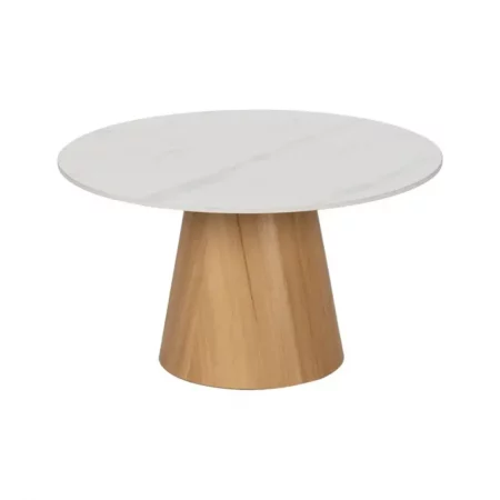 Mesa Centro Cerámico Blanco 80x45 Cm - IXIA (2)