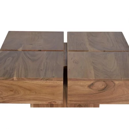 Mesa Centro Cuadrada Madera Acacia Colección Contemporary 80x80x31 - Giner y Colomer (5)