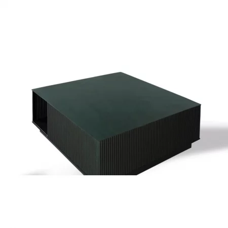 Mesa Centro Cuadrada Metal Verde Oscuro 90x90x39 Cm - Giner y Colomer (2)