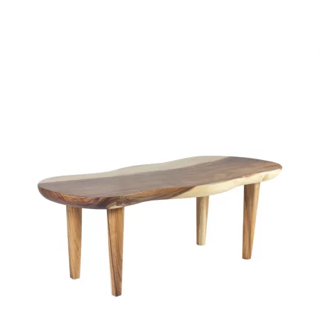 Mesa Centro Irregular de Madera Suar 130x50x45 Cm - Moycor (1)