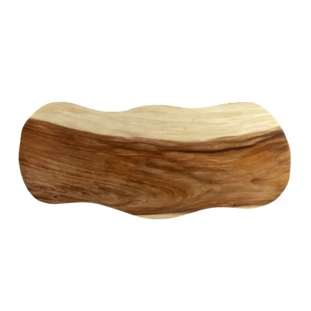 Mesa Centro Irregular de Madera Suar 130x50x45 Cm - Moycor (2)