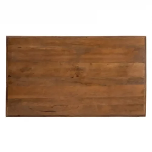 Mesa Centro Madera Mango BlancoNatural 120x70x45 Cm - IXIA (1)