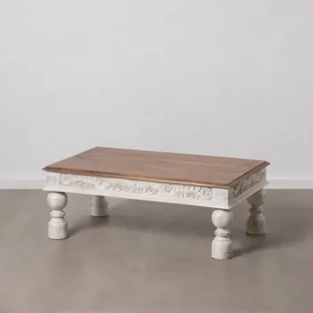 Mesa Centro Madera Mango BlancoNatural 120x70x45 Cm - IXIA (6)