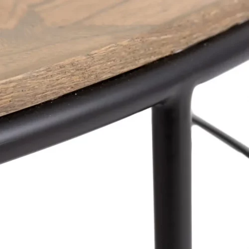 Mesa Centro Madera Natural DM Metal 120x35 Cm - IXIA (1)