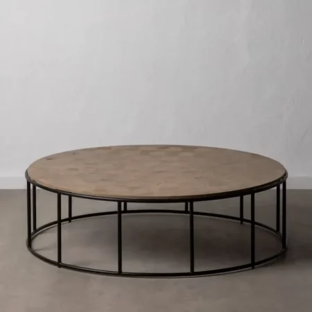 Mesa Centro Madera Natural DM Metal 120x35 Cm - IXIA (4)