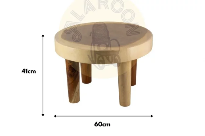 Mesa Centro Madera de Suar 60x60x41 Cm - Moycor (3)