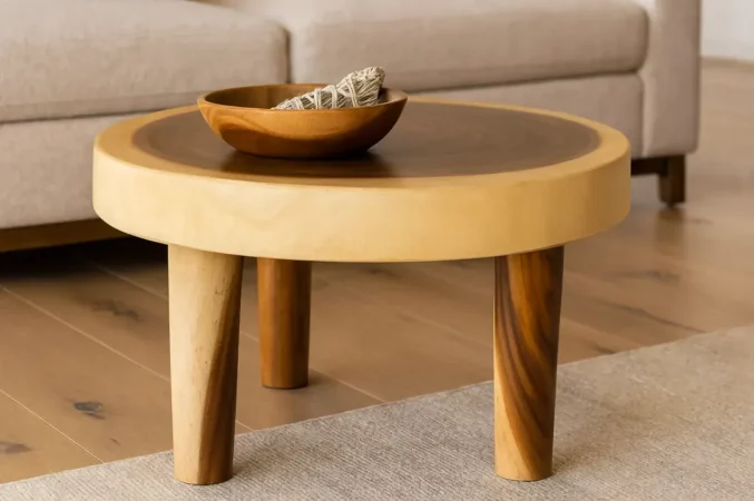 Mesa Centro Madera de Suar 60x60x41 Cm - Moycor (4)