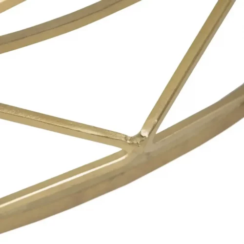 Mesa Centro Oro Metal Cristal 98x44 Cm - IXIA (3)