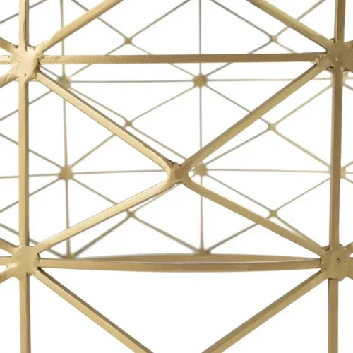 Mesa Centro Oro Metal Cristal 98x44 Cm - IXIA (7)