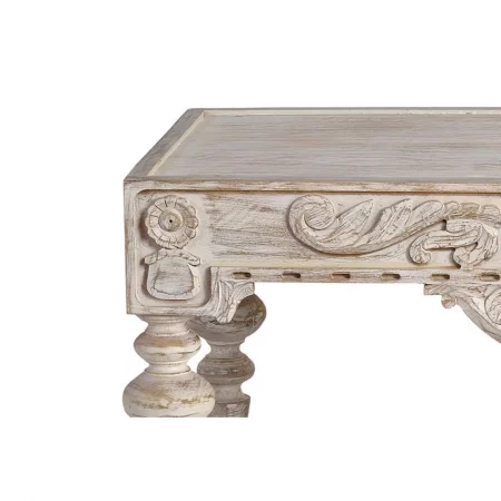 Mesa Centro Rectangular 110x46x60 Cm Madera Acacia Tallada a Mano - Giner y Colomer (3)