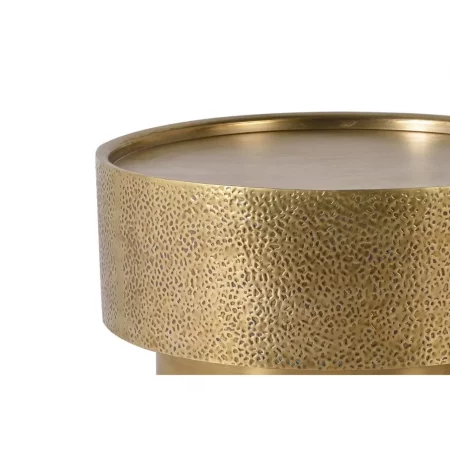 Mesa Centro Redonda Metal Color Bronce 80 Diámetro x 40 Cm - Giner y Colomer (1)