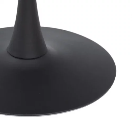 Mesa Comedor Circular Natural y Base Negro de Metal - IXIA (7)