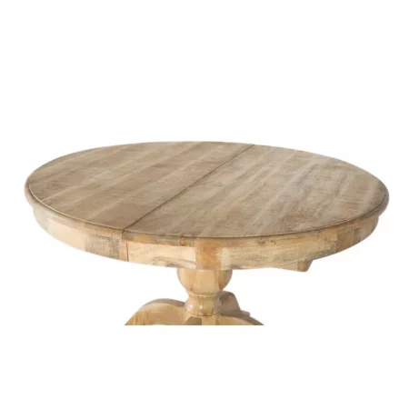 Mesa Comedor Ext. Redonda Madera Mango Natural 120-150x76 Cm - Giner y Colomer (2)