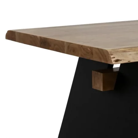 Mesa Comedor Madera Acacia Hierro Negro 220x100x77 Cm - IXIA (4)