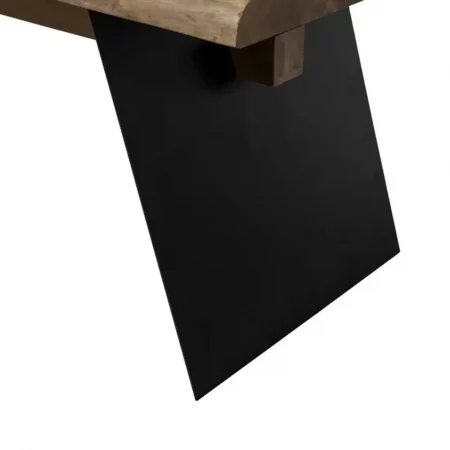 Mesa Comedor Madera Acacia Hierro Negro 300x100x77 Cm - IXIA (8)