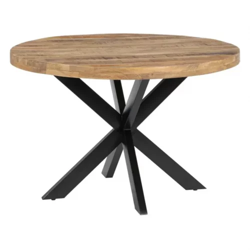Mesa Comedor Madera Hierro Natural Negro 120x76 Cm - IXIA (5)