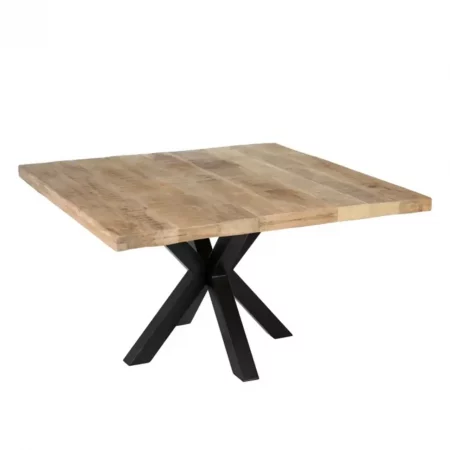 Mesa Comedor Madera Hierro Natural Negro 130x76 Cm - IXIA (2)