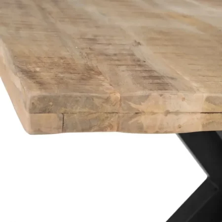 Mesa Comedor Madera Hierro Natural Negro 130x76 Cm - IXIA (4)
