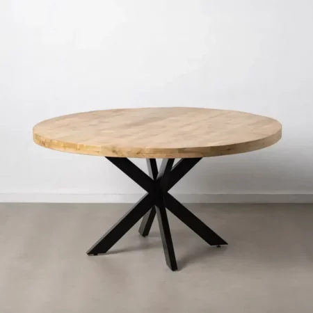 Mesa Comedor Madera Hierro Natural Negro 150x77 Cm - IXIA (4)